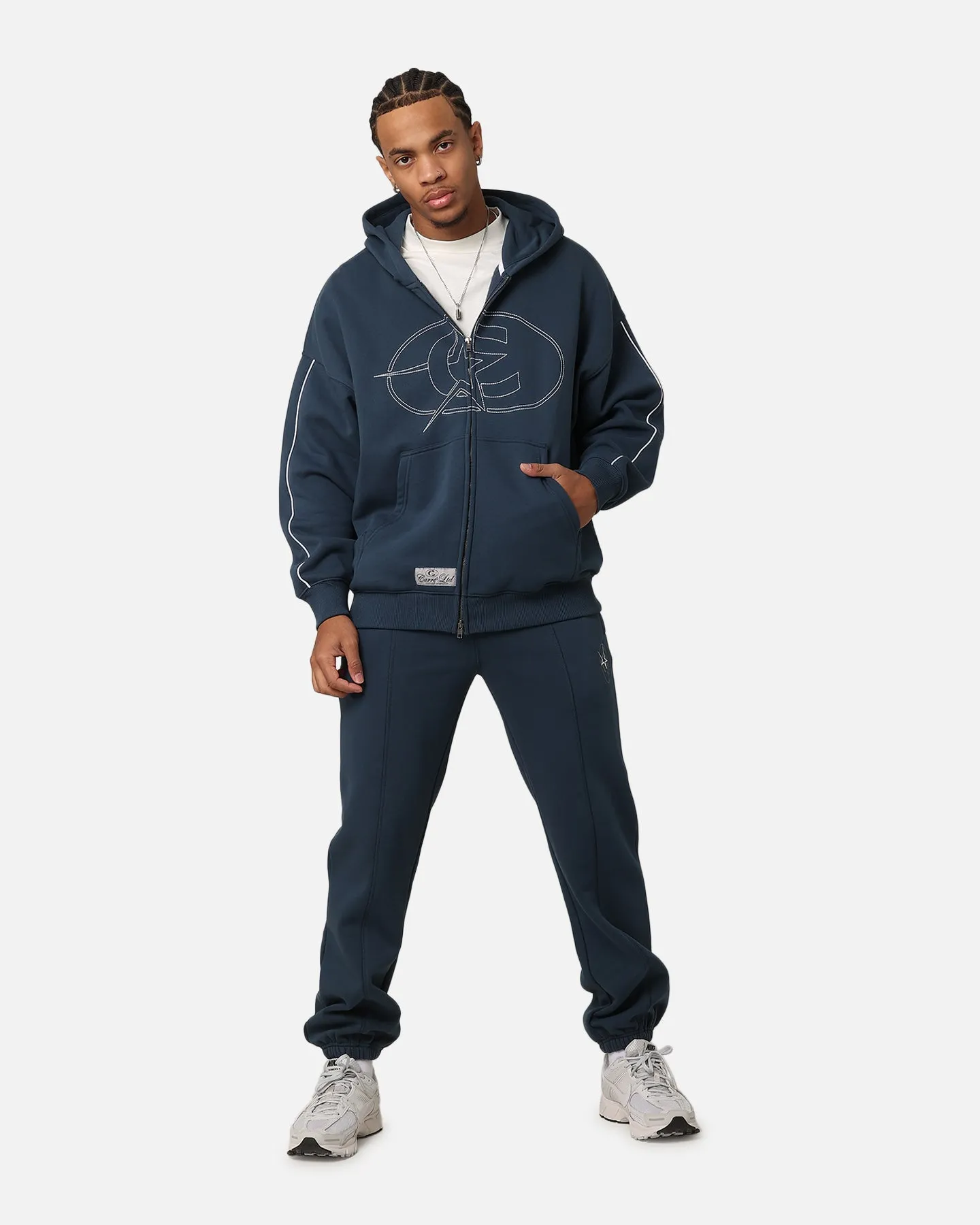 Carre C-Superstar Pipe Zip Hoodie Navy Task
