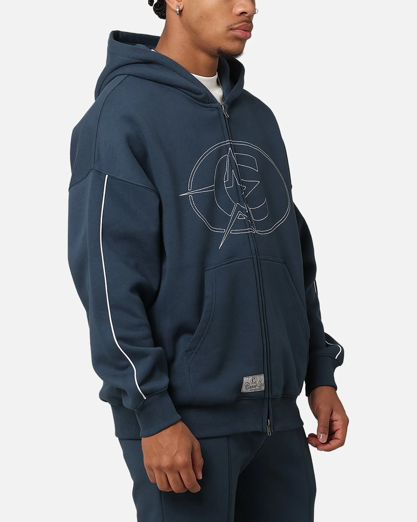 Carre C-Superstar Pipe Zip Hoodie Navy Serve