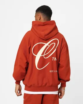 Carre Capital C Oversized Hoodie Brick Stretch Fabric