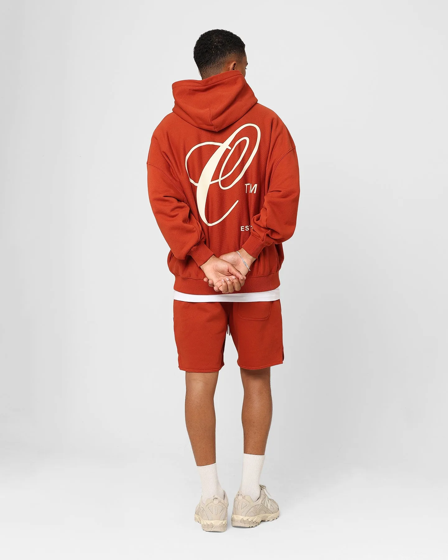 Carre Capital C Oversized Hoodie Brick Breathable mesh lining