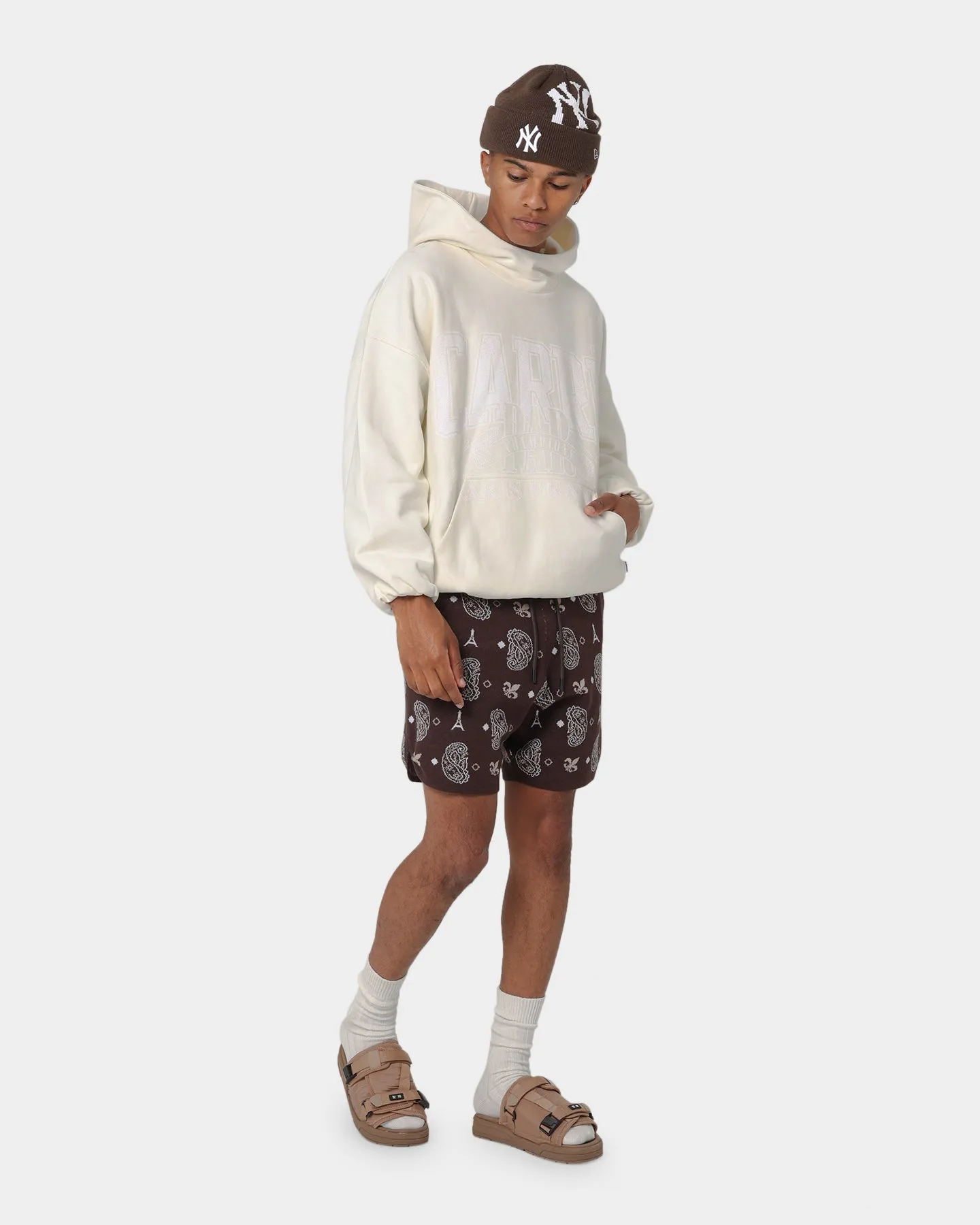 NonBulkyFit Carre Champs Oversized Superior Hoodie Off White