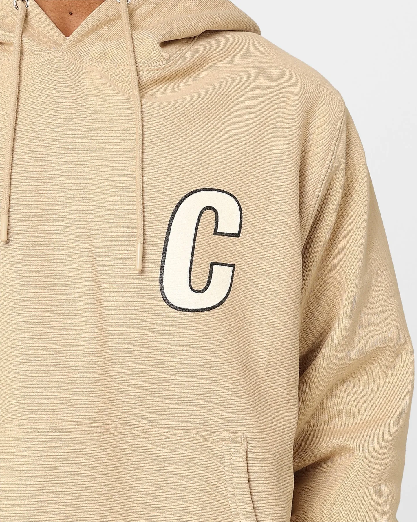 slim Carre Class Hoodie Stone