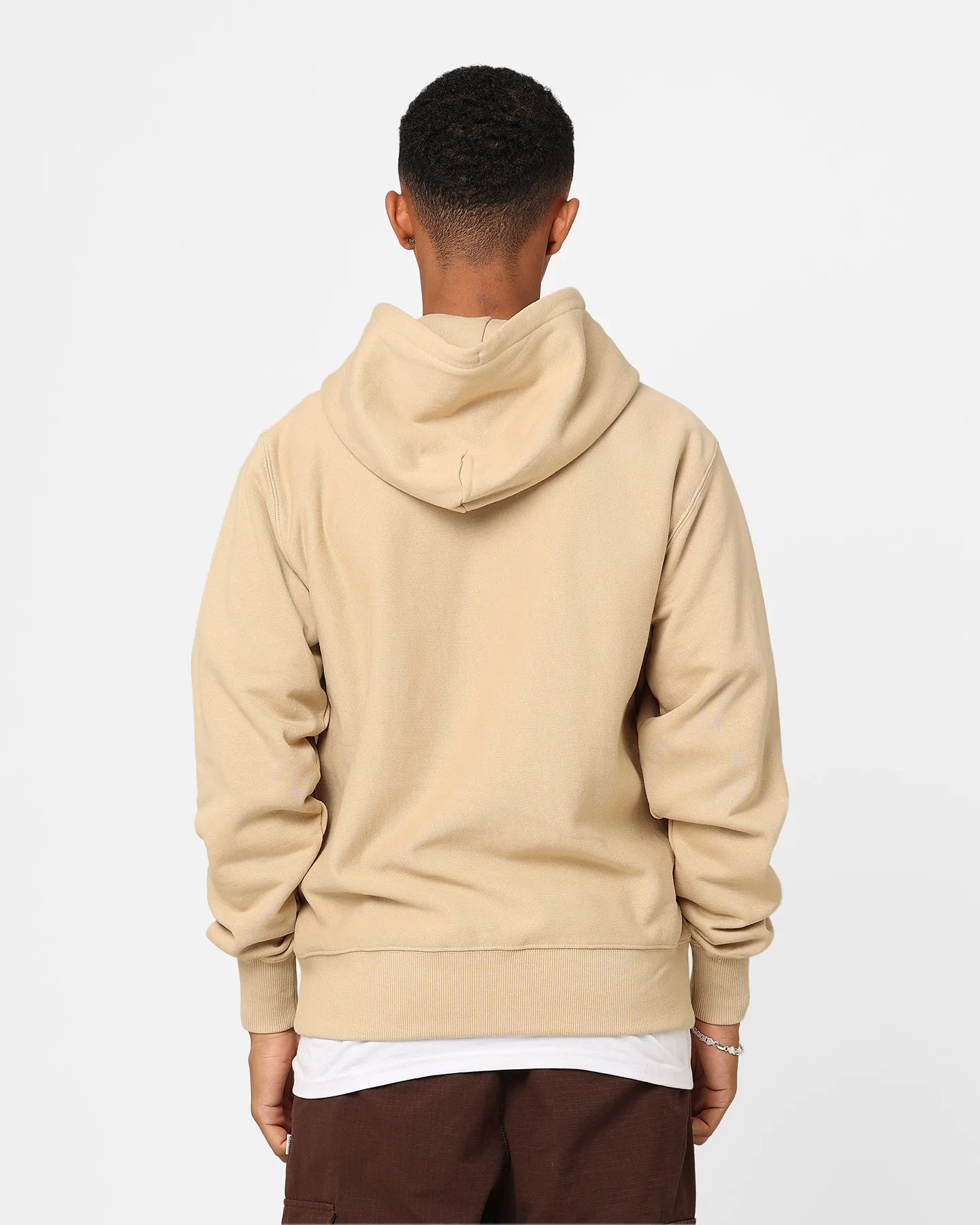 Button Carre Class Hoodie Stone