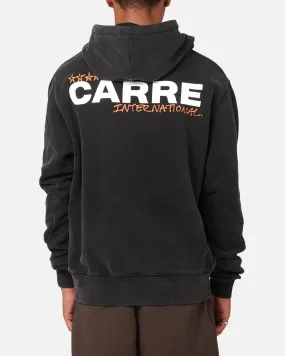 Notice Modern Utility Carre Handdrawn Hoodie Vintage Black/White