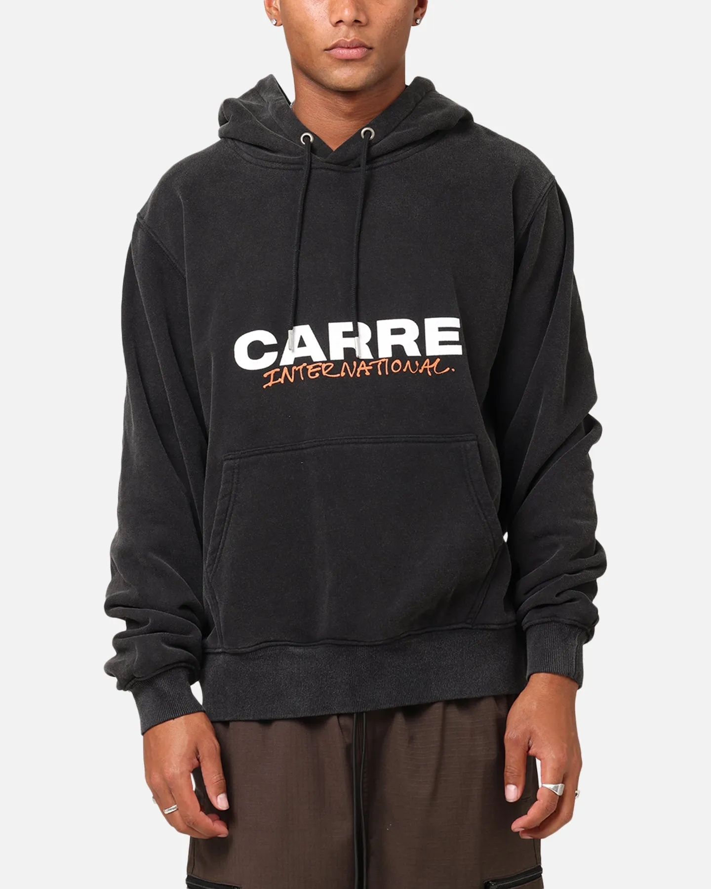 Alarm Carre Handdrawn Hoodie Vintage Black/White