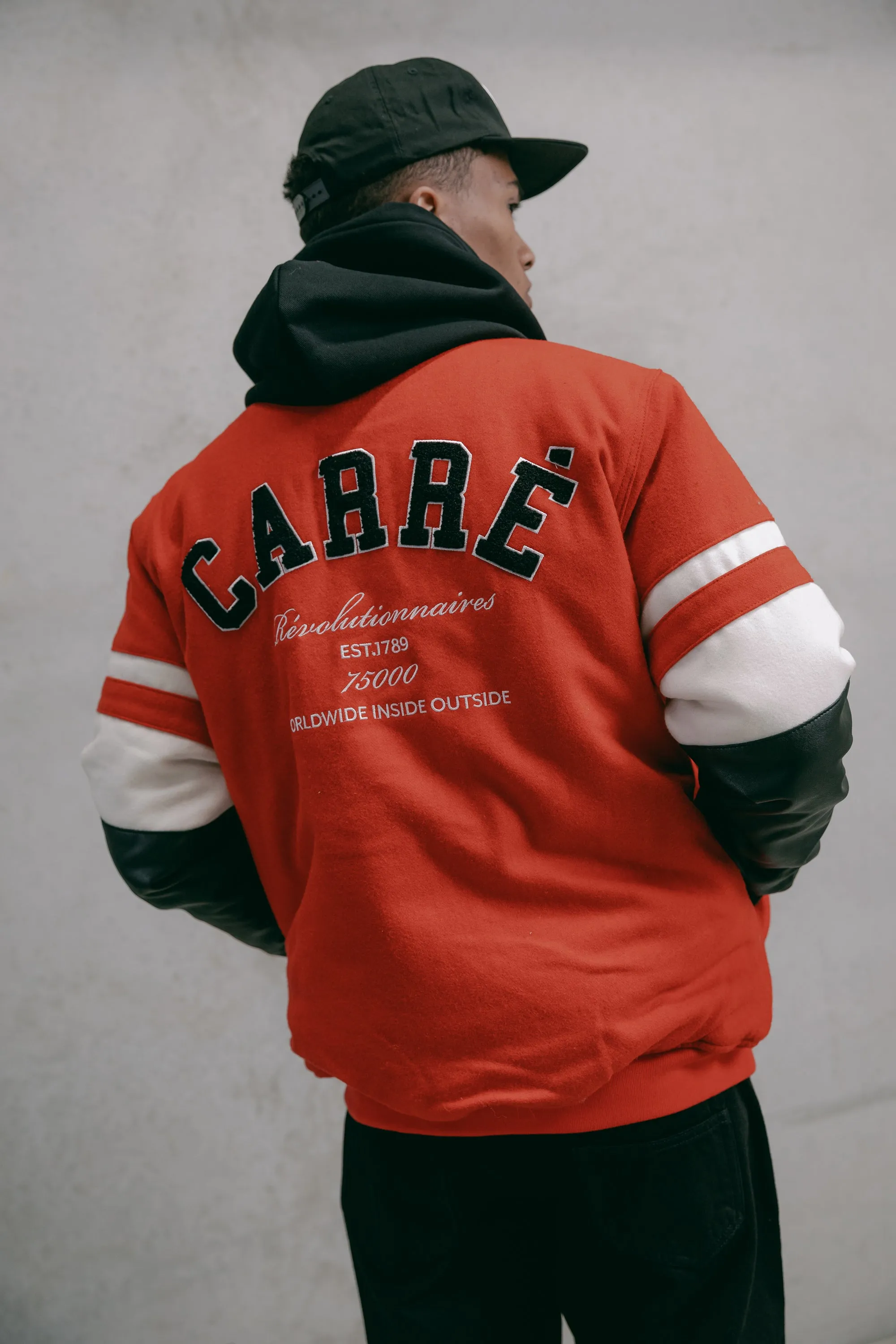 Carre Leo Varsity Jacket Red Sport Edge