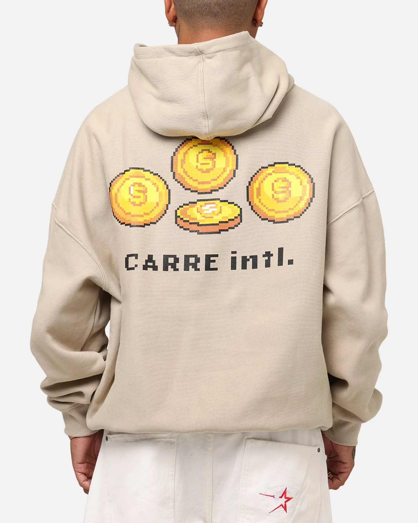 Gift Dispute Carre Level Up Hoodie Stone