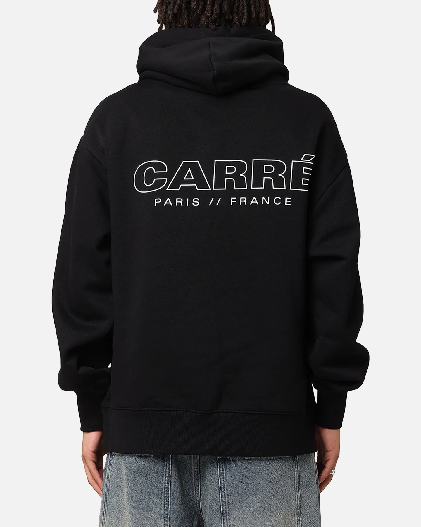 Carre Out Motion Hoodie Black Weather Resistant Coating Magnetism