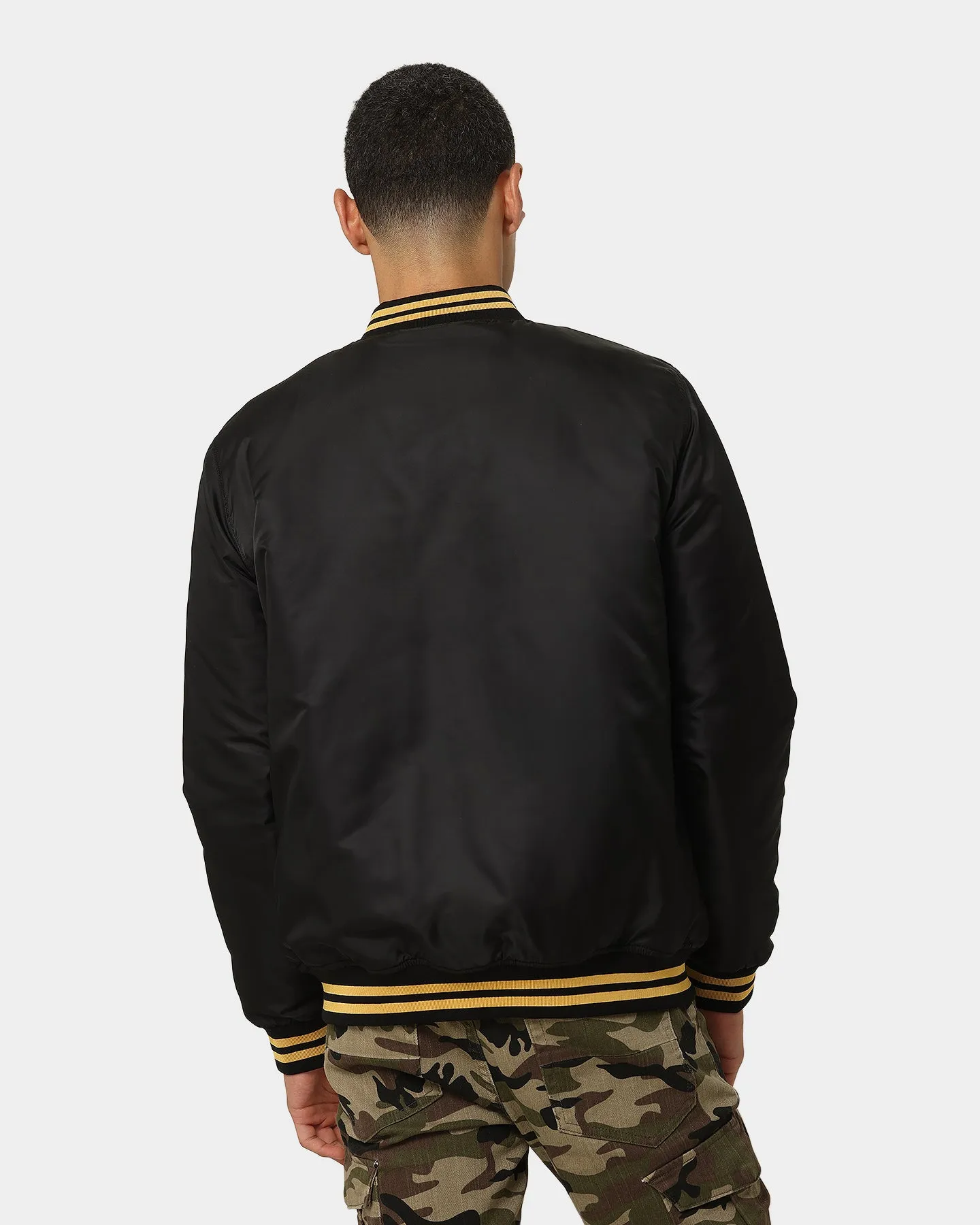 Carre PDB Varsity Jacket Black Stretch Fit Sort