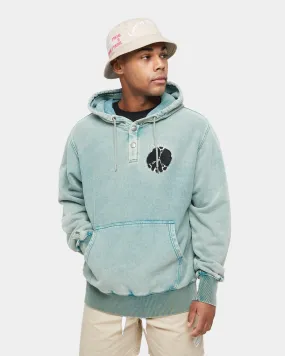 Carre Peace Button Up Hoodie Washed Green Circumstance Active Lifestyle