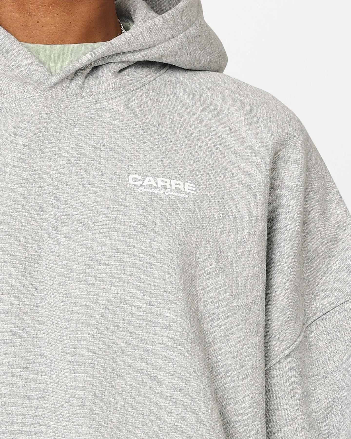 Sporty Look Carre RGB Oversized Hoodie Grey Marle