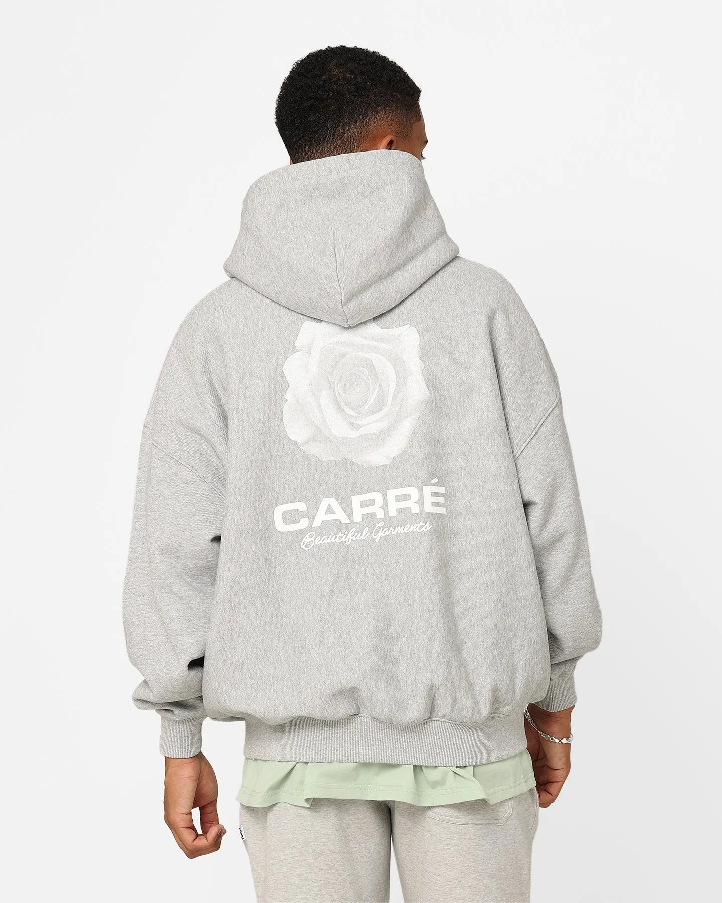 Carre RGB Oversized Hoodie Grey Marle Status
