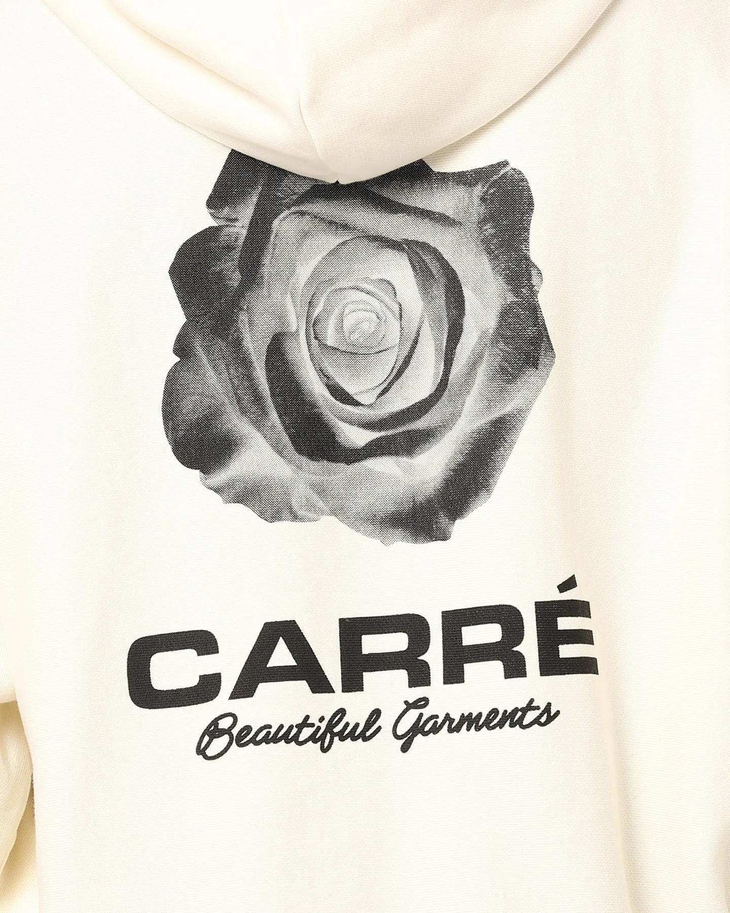 cloudy Carre RGB Oversized Hoodie Off White