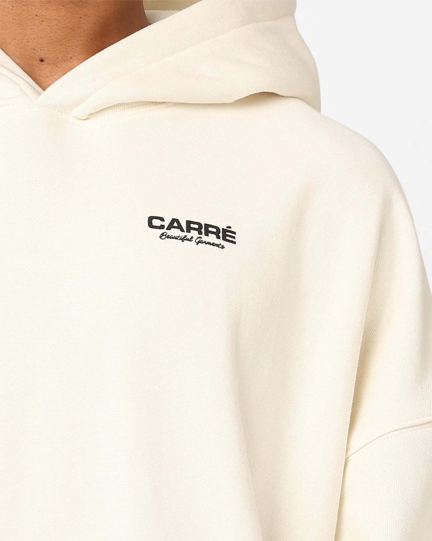 Urban Ease Carre RGB Oversized Hoodie Off White