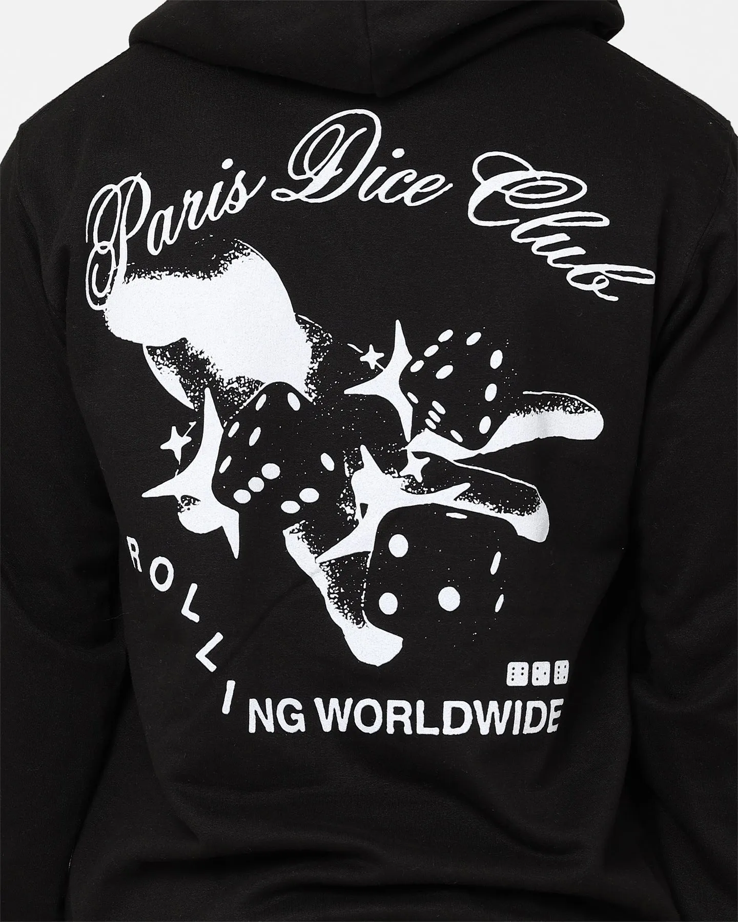 Carre Rolling Worldwide Hoodie Black nylon popular among fashionistas