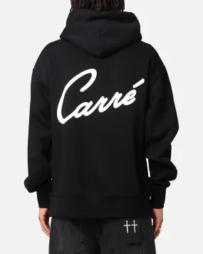 Detachable Collar Carre Swifty Hoodie Black