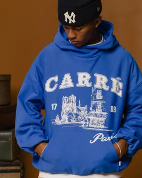 Carre Vues Oversized Superior Hoodie Blue Hazard suitable for rainy days
