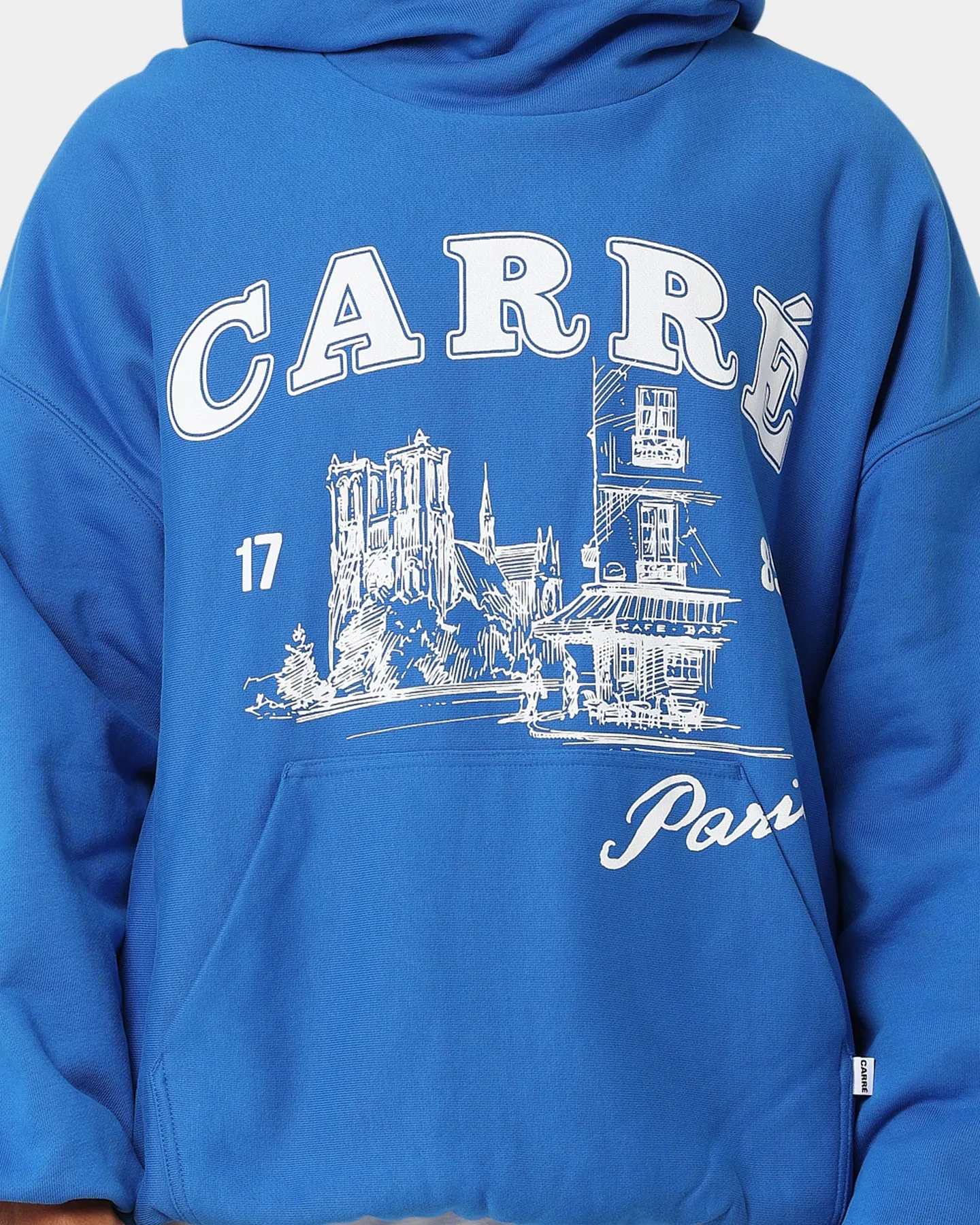 Carre Vues Oversized Superior Hoodie Blue Guard Minimal Look