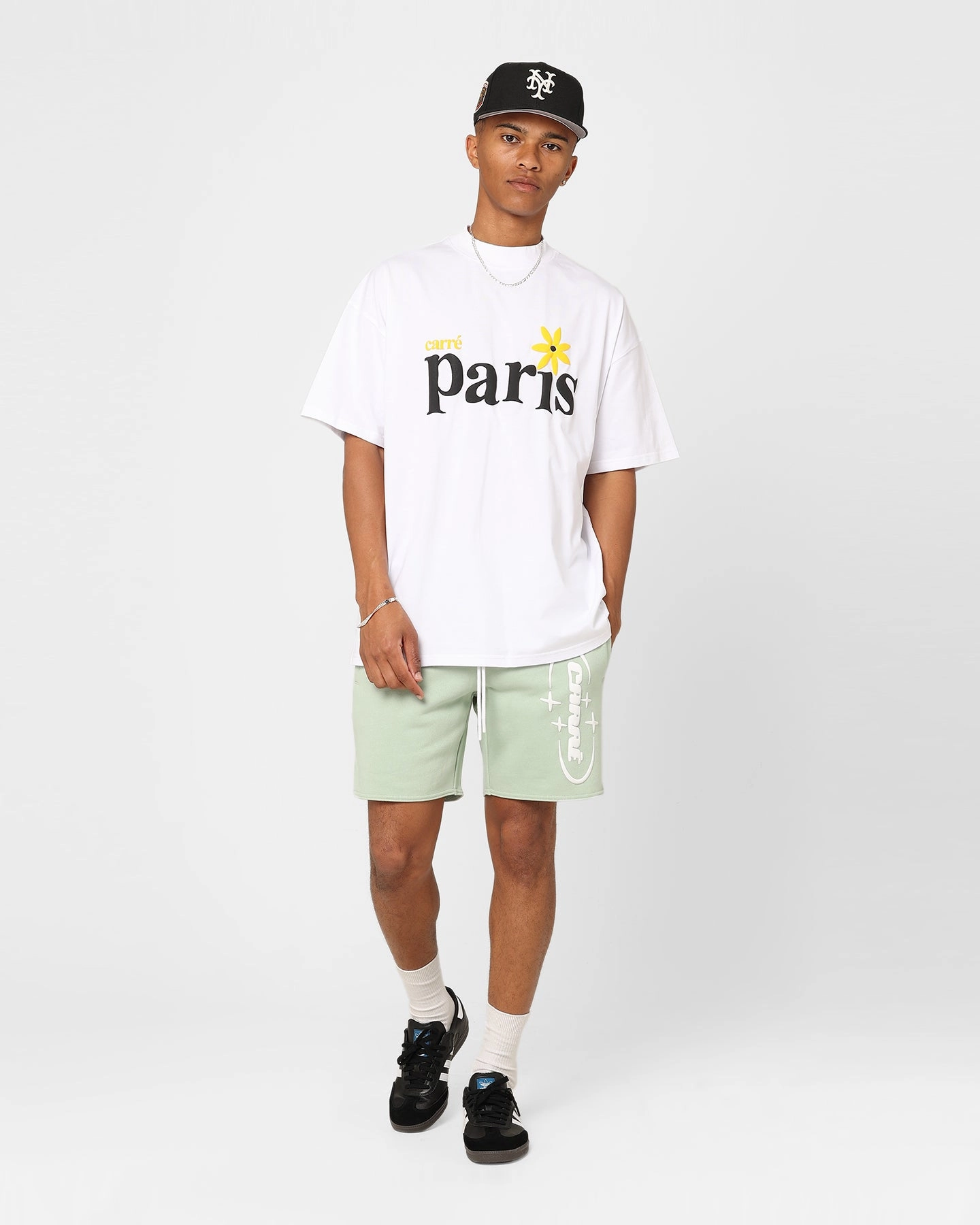 Wrinkle Free Fabric Carre 2K Shorts Pistachio