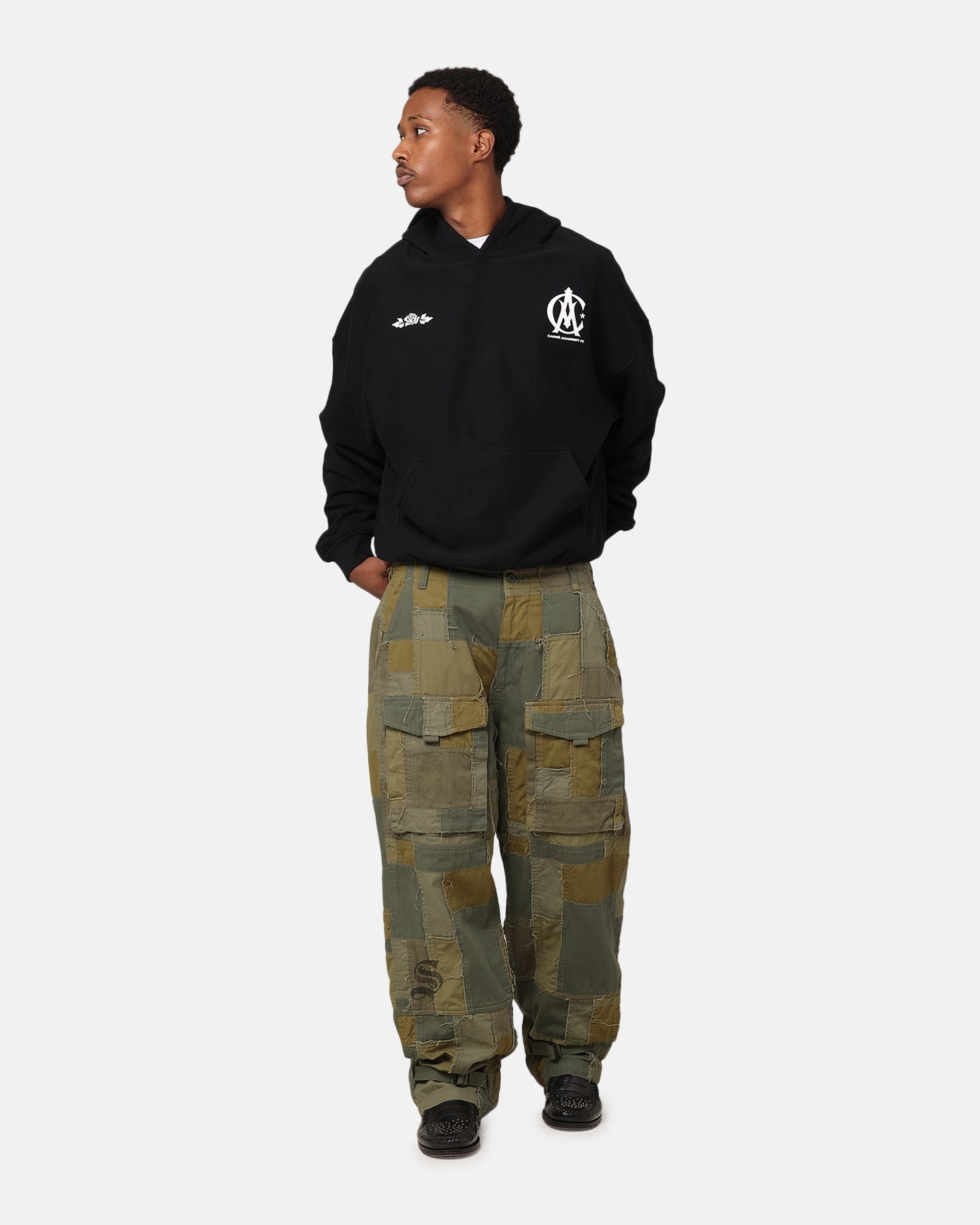 Smart Wear Carre Academy Chest Hoodie Black