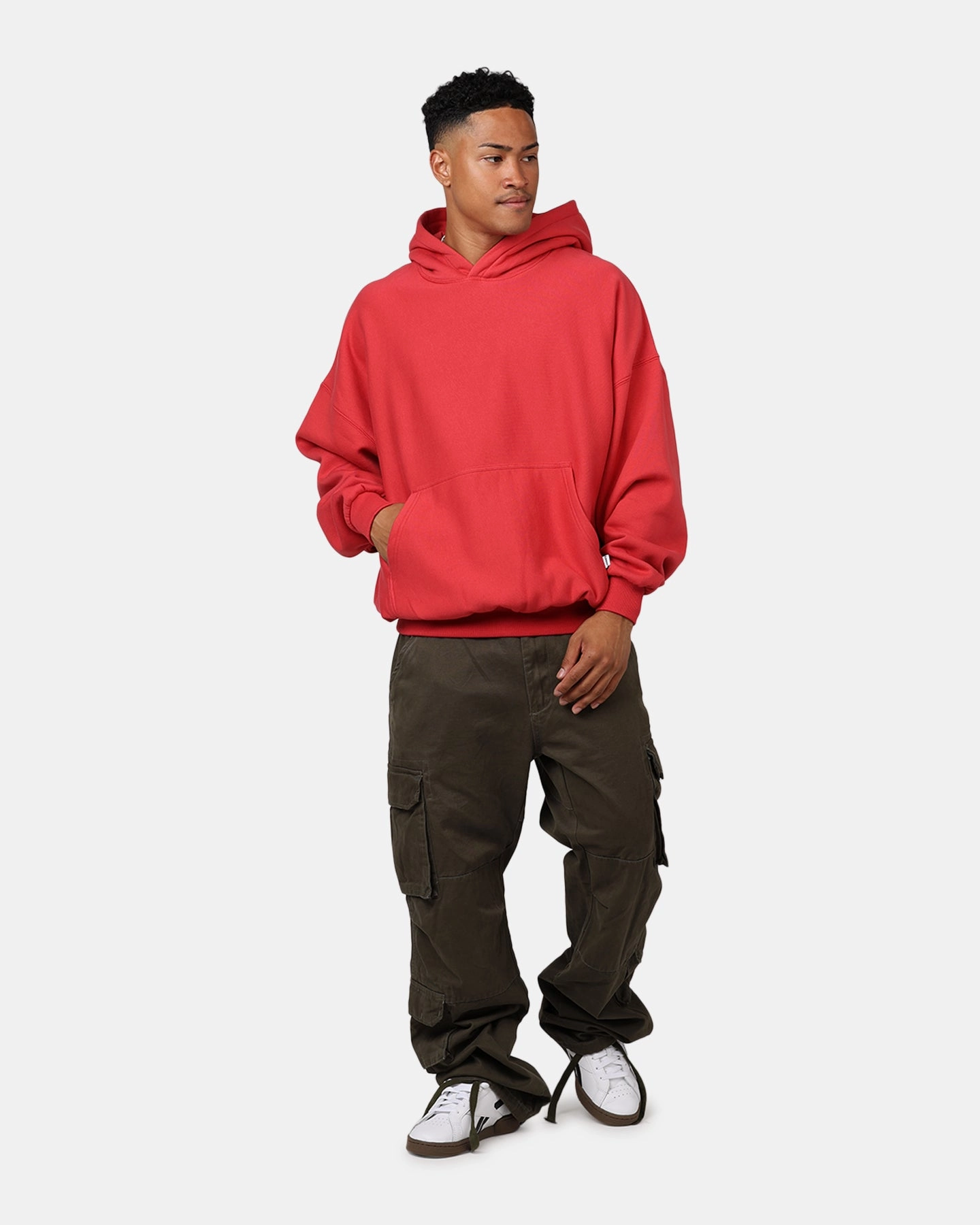 Carre Arch Oversized Hoodie Red Unwind
