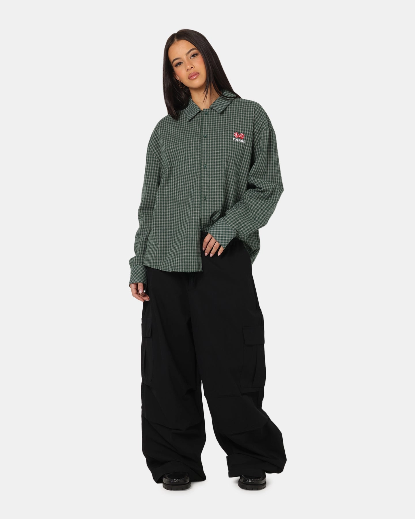 Carre Baggy Cargo Pants Black All weather