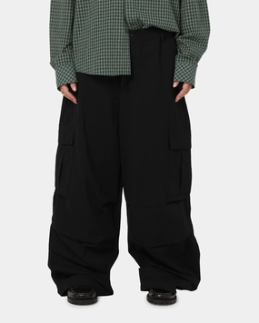 Static free MultiPocketDesign Carre Baggy Cargo Pants Black