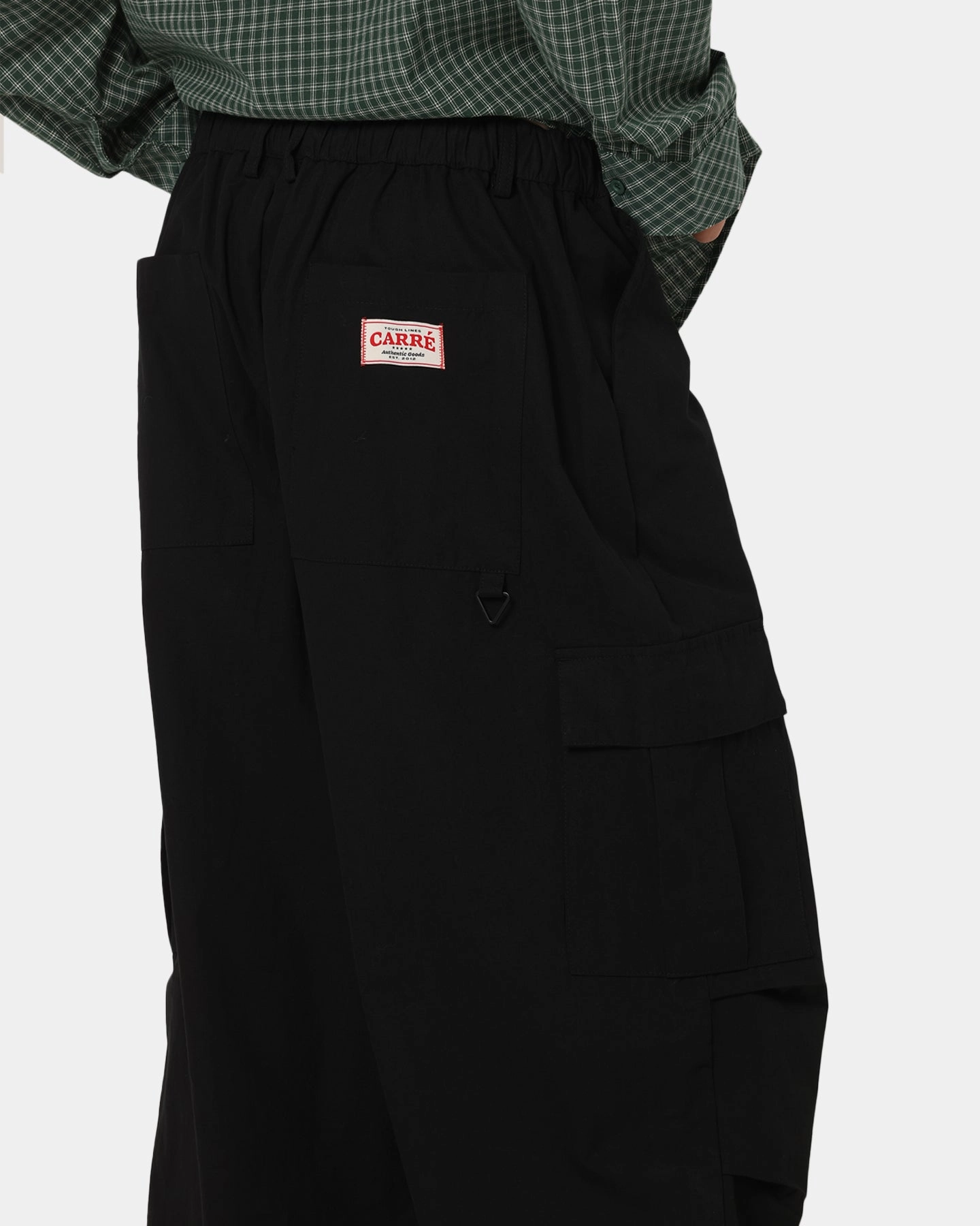 SecureZipperClosures Carre Baggy Cargo Pants Black