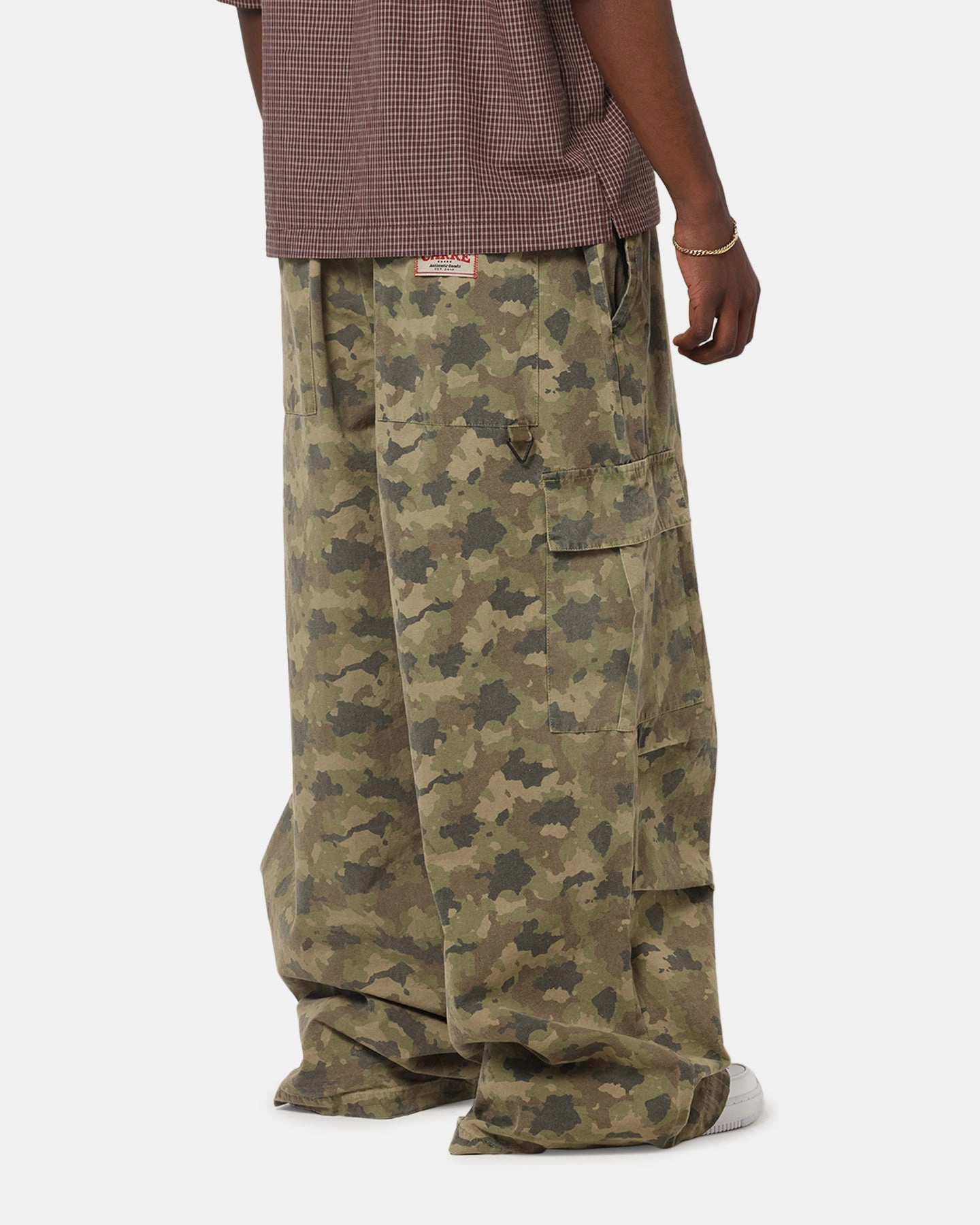 Flexible Ankle Cuffs Carre Baggy Cargo Pants Camo
