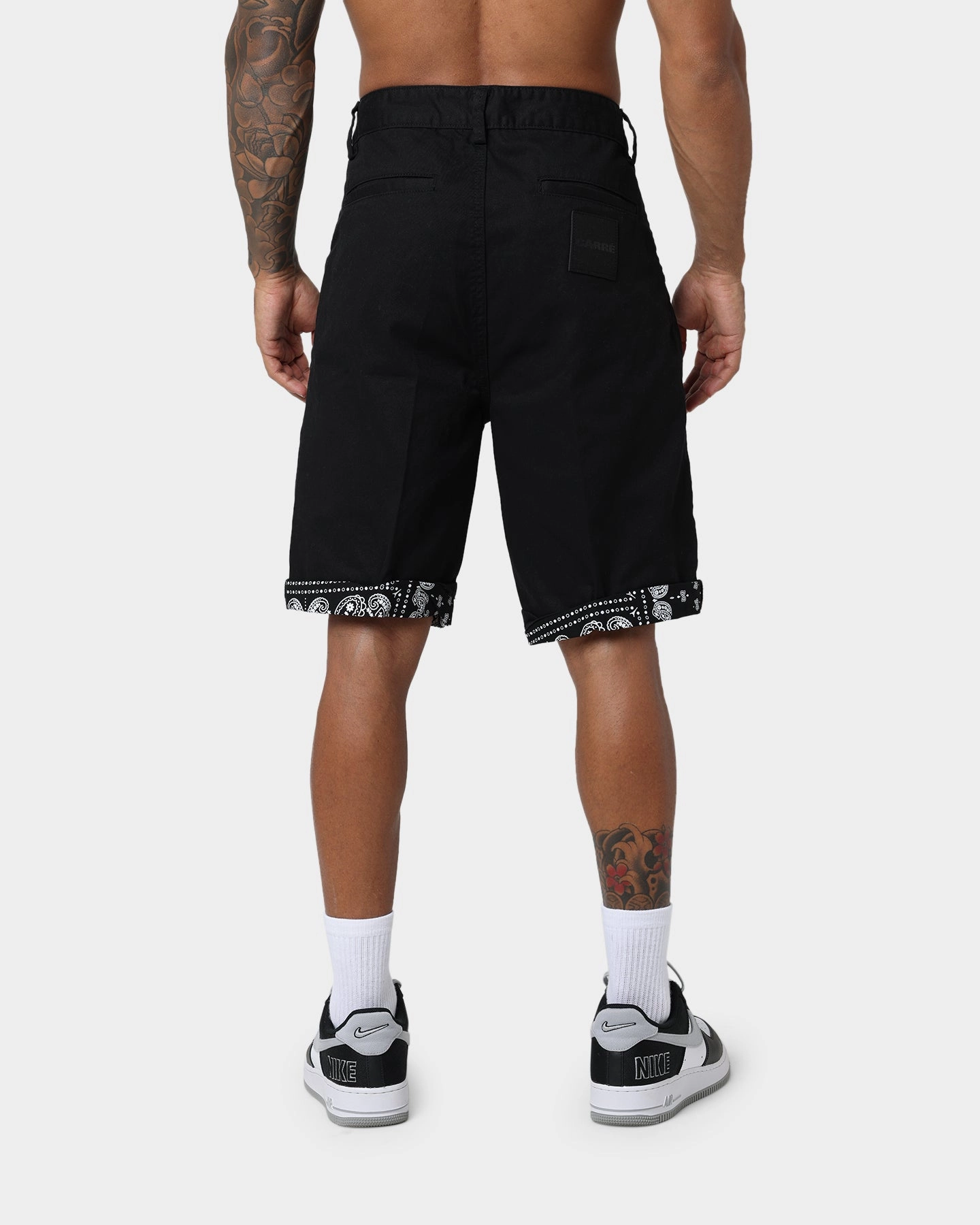 Beach-Ready Look Comfortable clothing Carre Bandana Ultra Chino Shorts Black