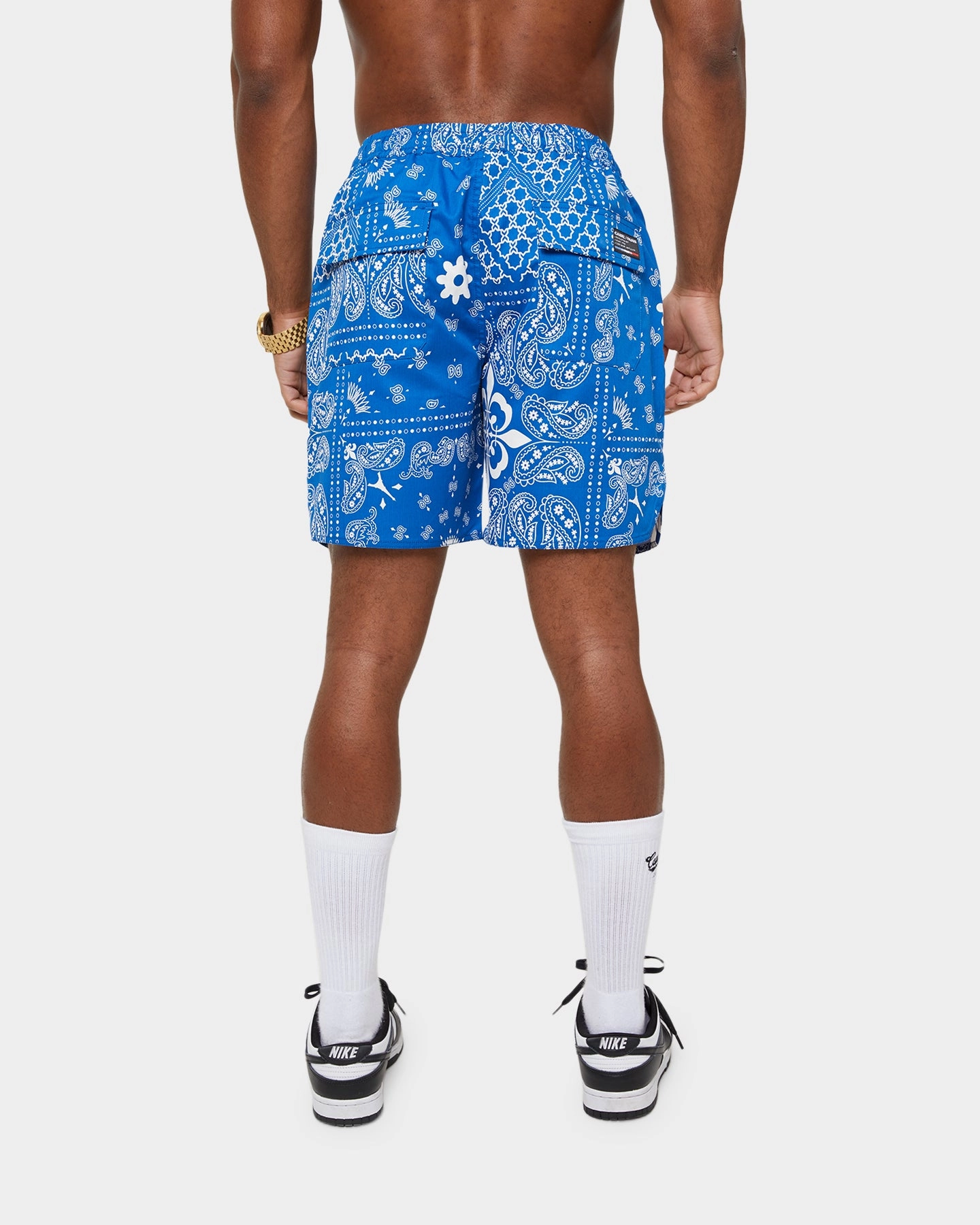 mountain style Carre Bandana Ultra LP Shorts Blue