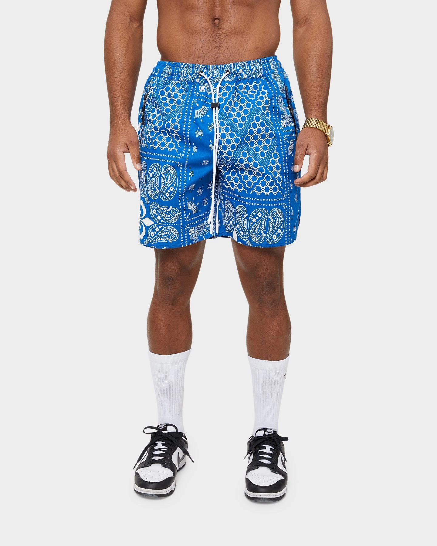 Adaptive Tension Control Casual Shorts Carre Bandana Ultra LP Shorts Blue