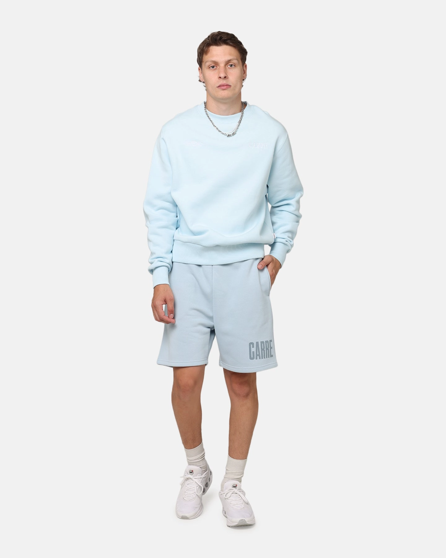 Carre Bloom Crewneck Light Blue All Season Knit