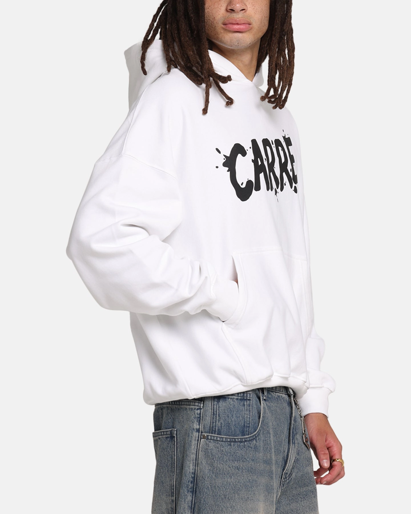 Instant Sellout Carre Blotted Hoodie White