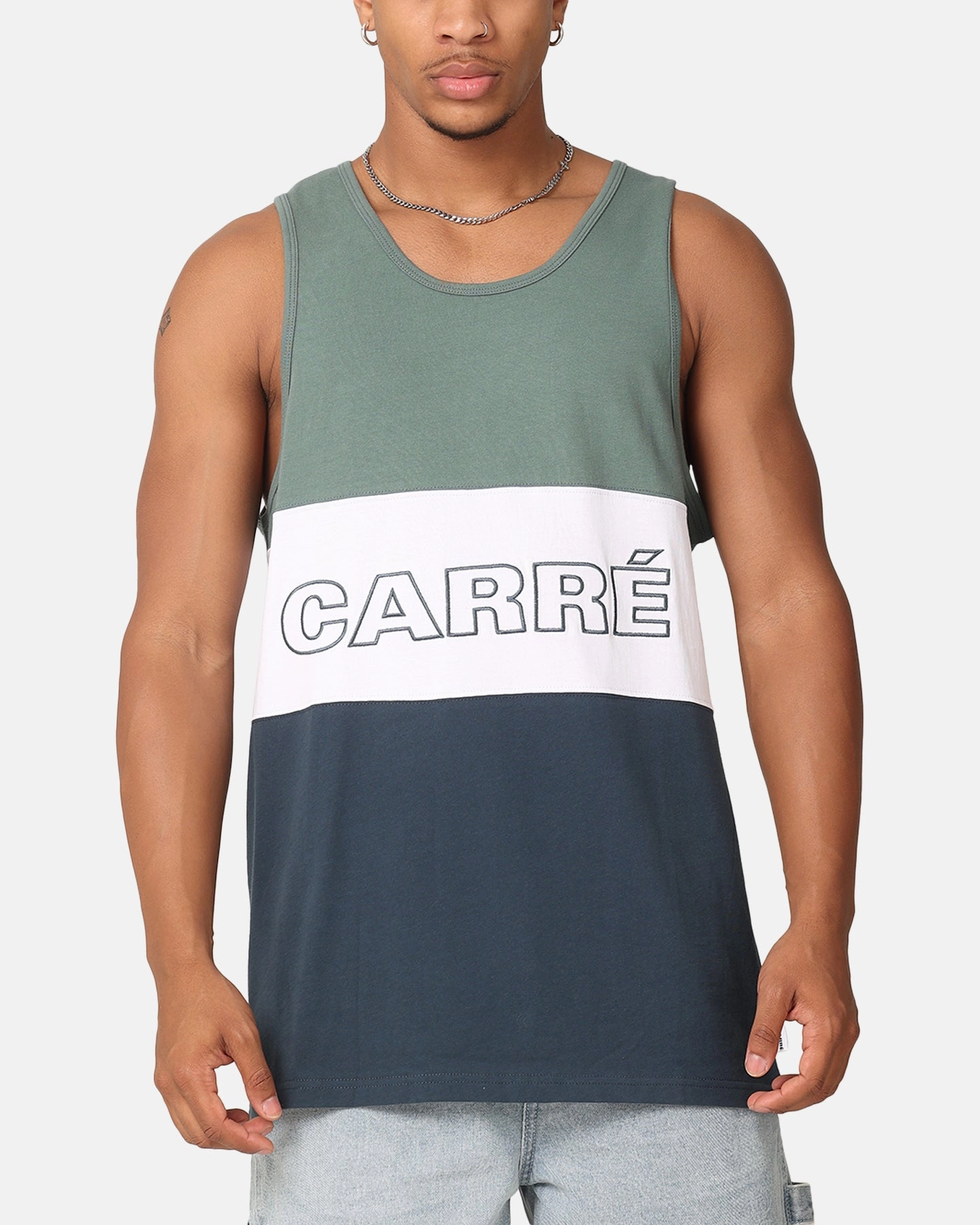 Carre Boost Panel Singlet Forest Green Fun and Playful
