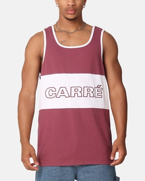 Carre Boost Panel Singlet Maroon Sporty Layer Look Flexible Wear
