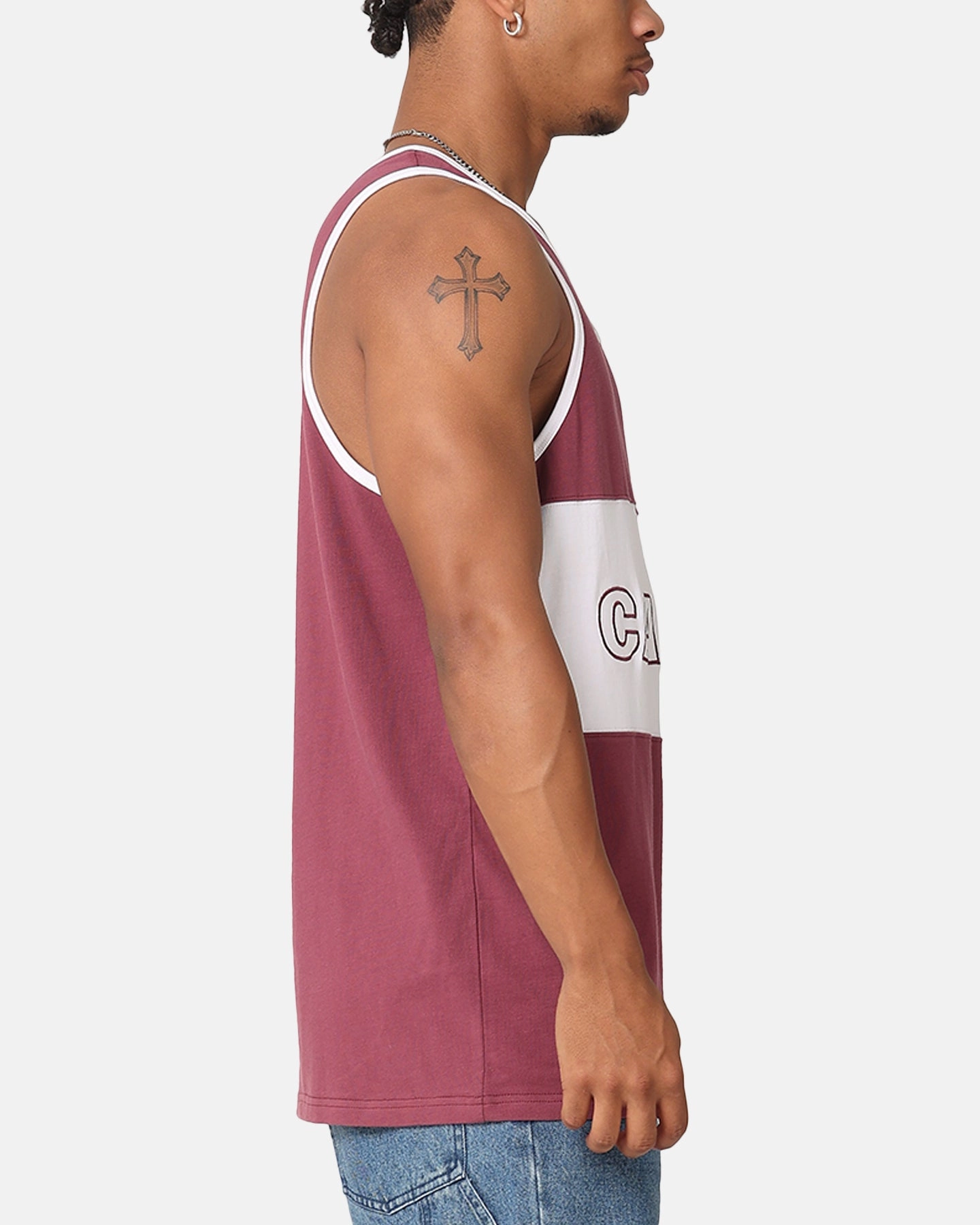 Soft Comfort Wear Carre Boost Panel Singlet Maroon