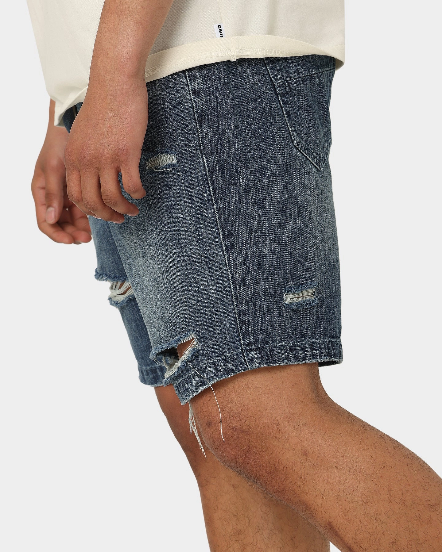 Carre Bouffant Distressed Shorts Blue Father's Day gift