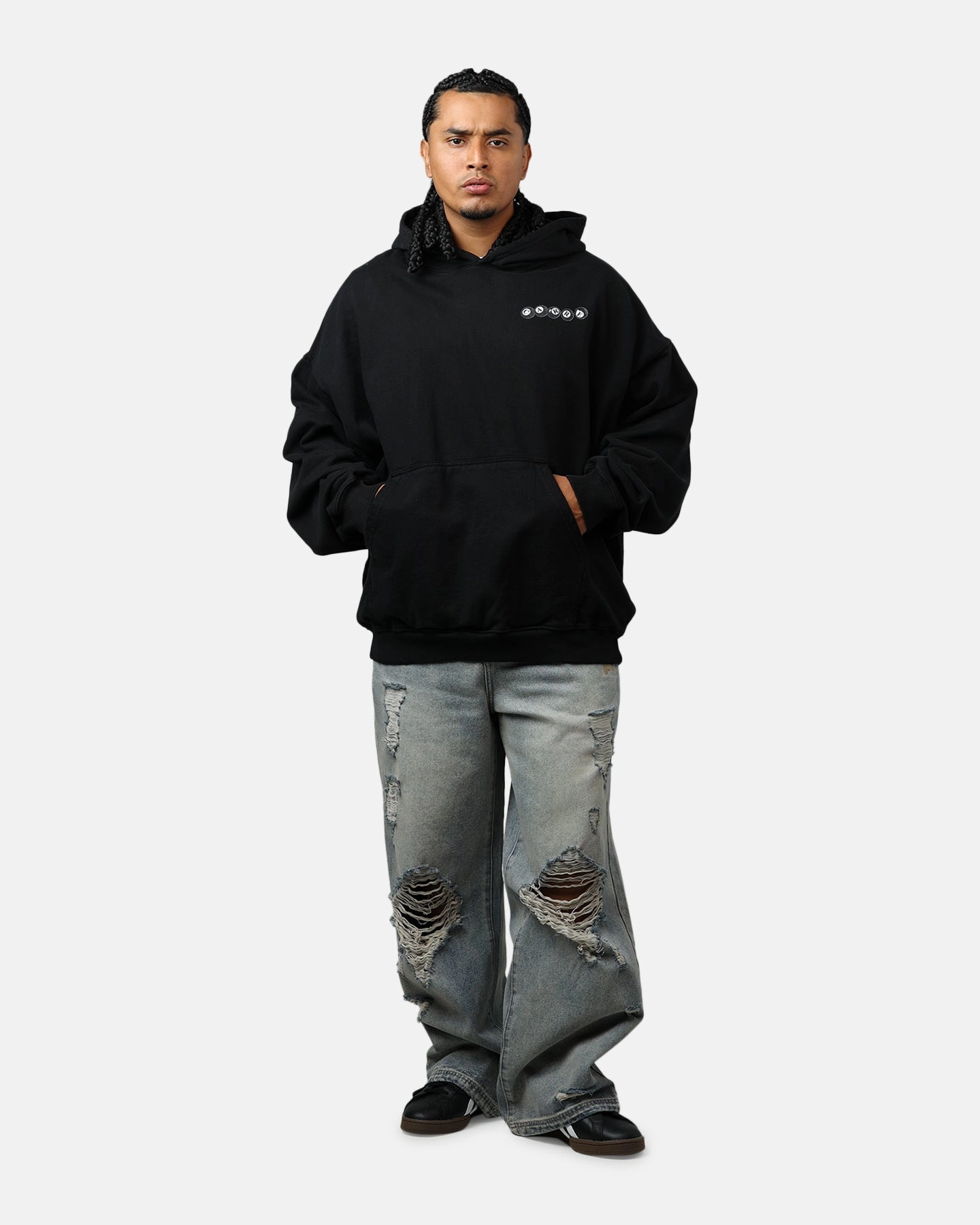 Lightweight Warmth Carre Break Hoodie Black