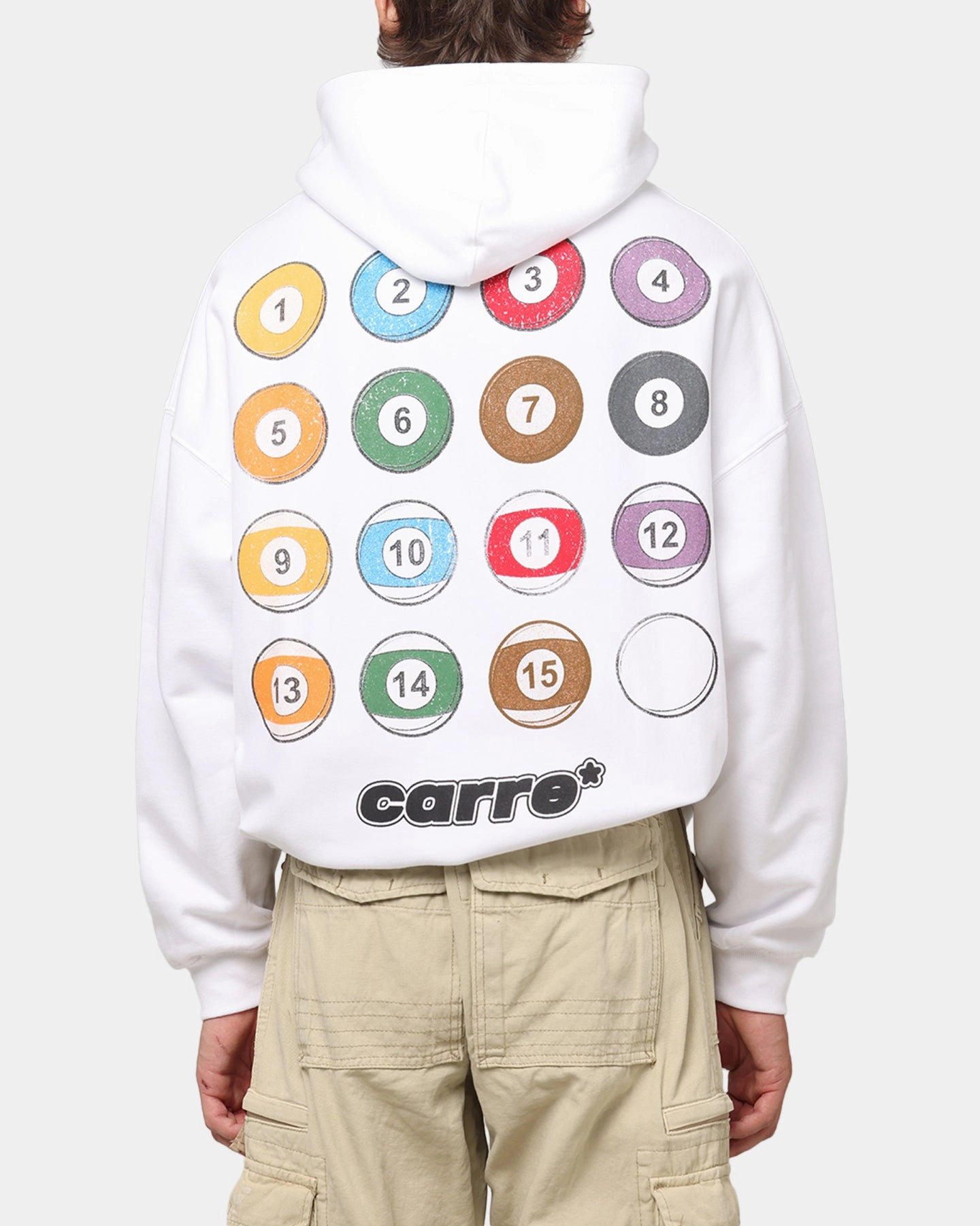 Carre Break Hoodie White Fashion Ease