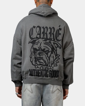 Style Statement Carre Bulldog Premium Hoodie Washed Charcoal