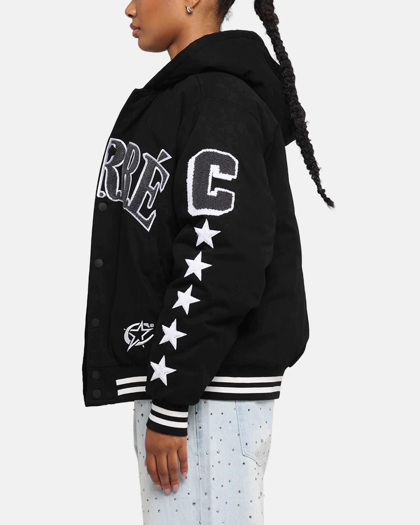 Carre C-Star Varsity Jacket Black snowboarding Degree