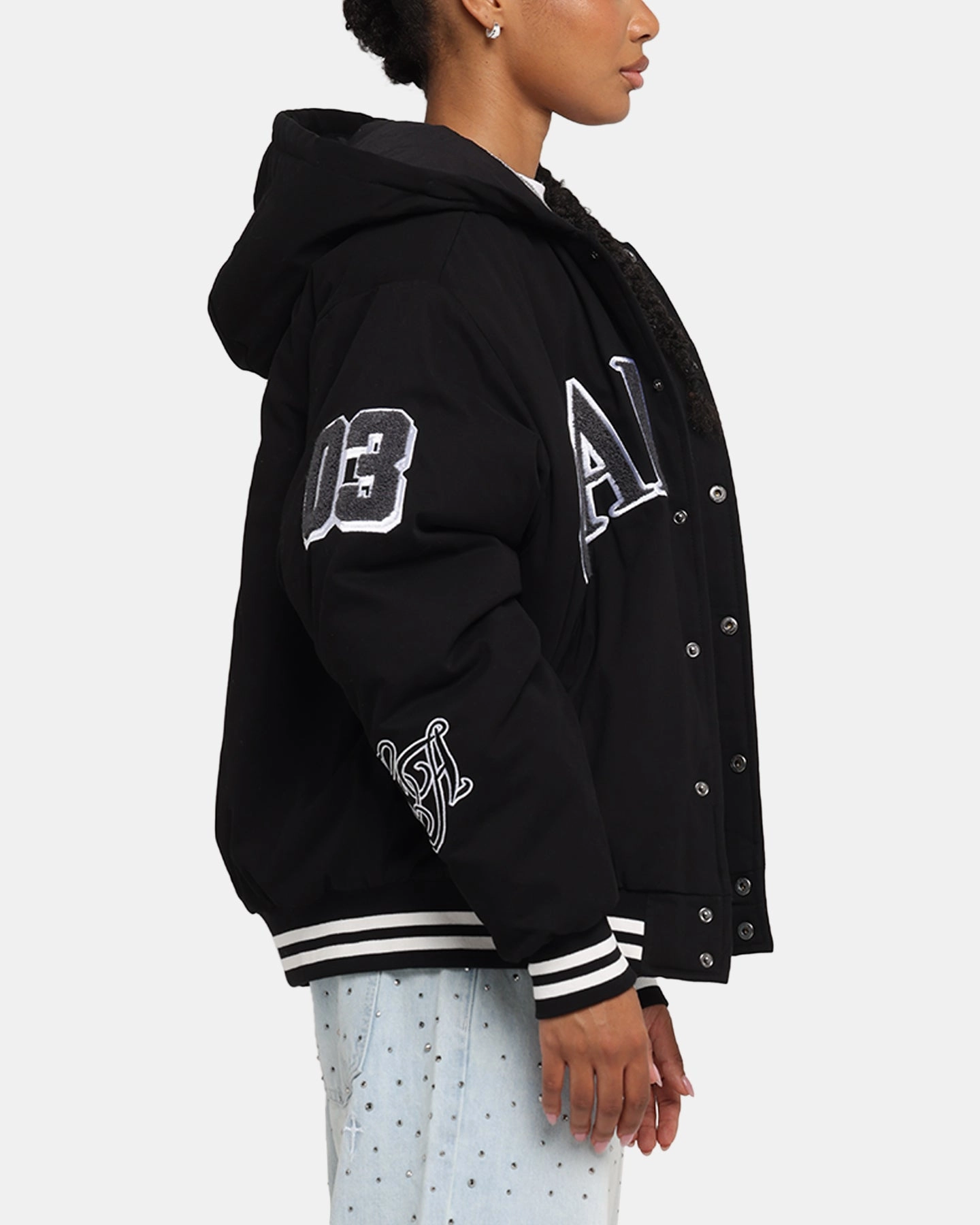 Carre C-Star Varsity Jacket Black cruise trip