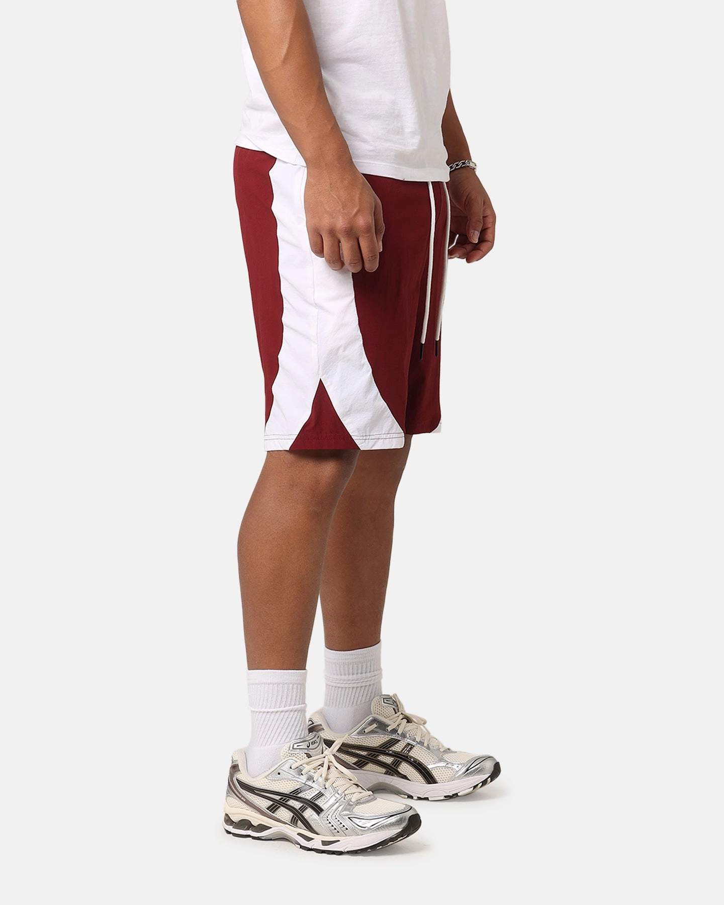 Carre C-Star Warm Up Shorts Maroon/White Business casual Semi-formal
