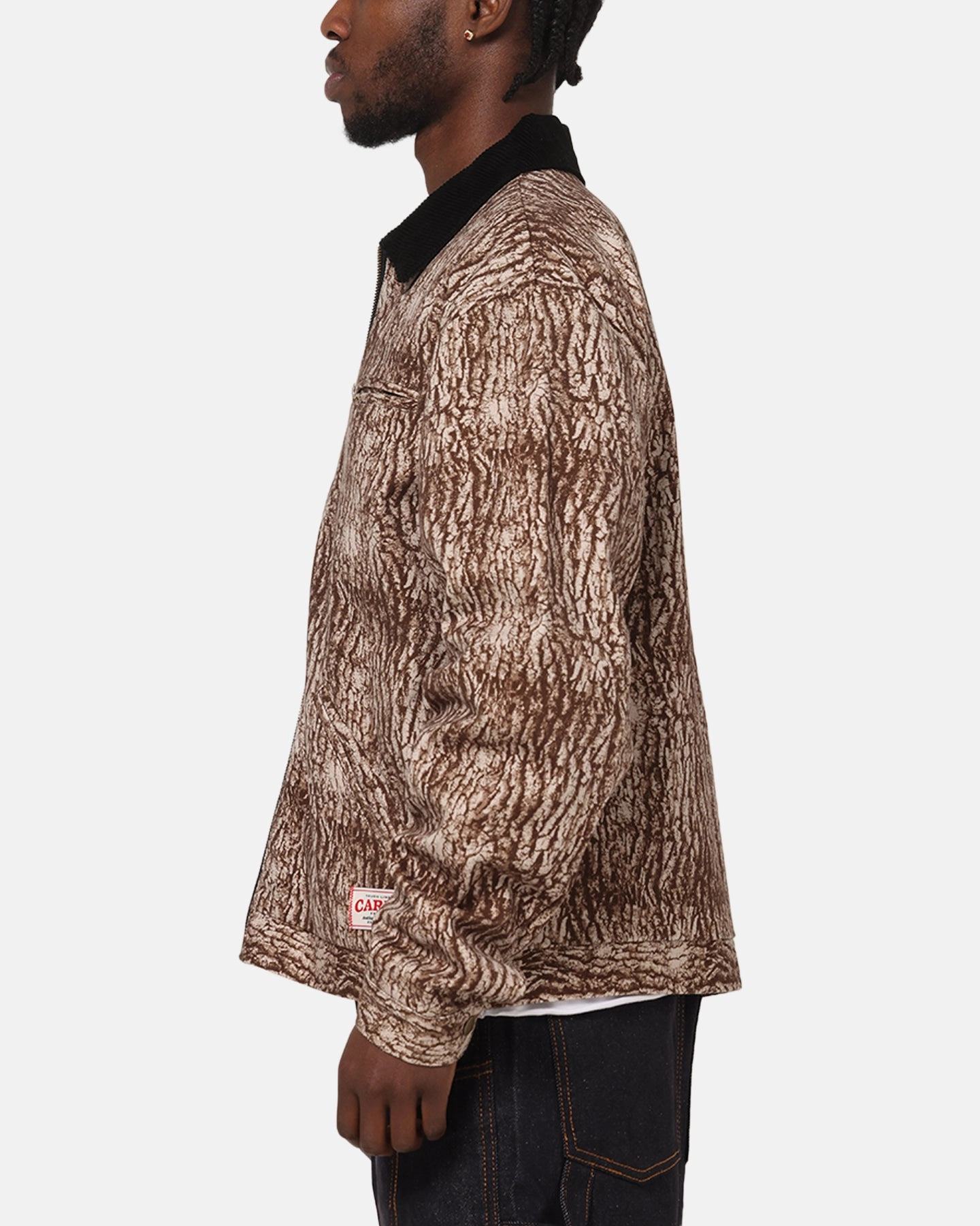 Anti Pill Treatment Carre Canvas Jacket Tree Bark