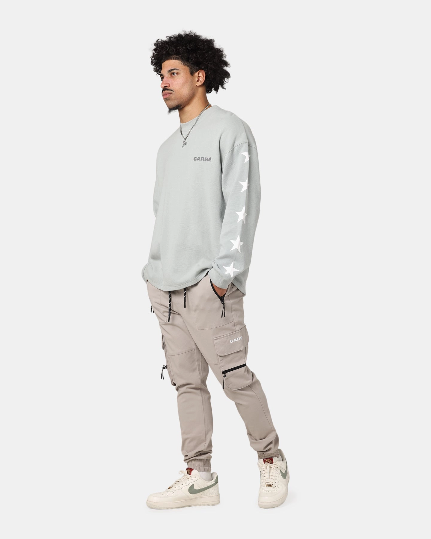 Chilly Weather Fit Soft and Stretchy Carre Classic Jogger Grey