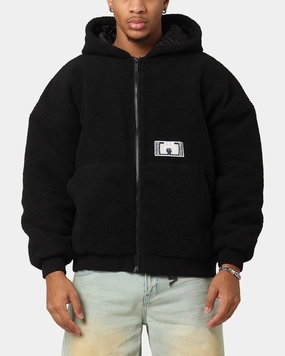 Cozy Design Carre Classic Sherpa Jacket Black