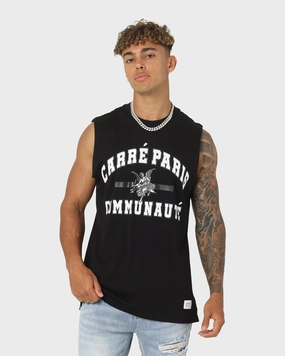 Relax Outfit Carre Communaute Muscle T-Shirt Black