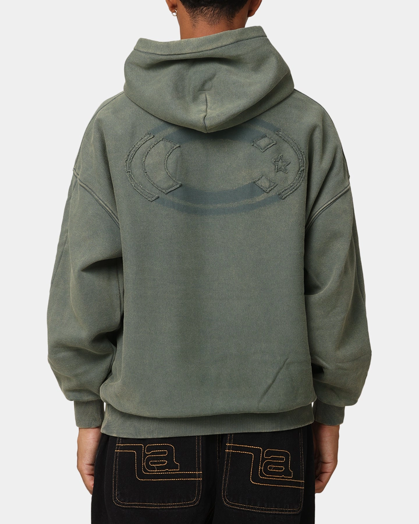 Stylish Design Unveil Carre Con-Star Hoodie Rinsed Moss Green