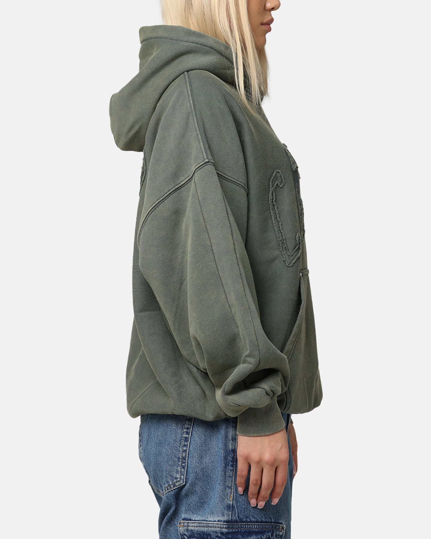 Carre Con-Star Hoodie Rinsed Moss Green standard size Signal
